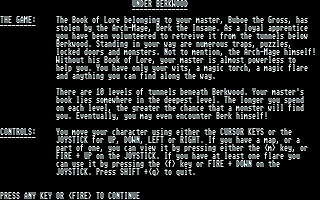 Under Berkwood atari screenshot